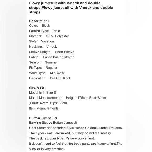 Princess Polly black jumper romper tie front, women’s size 6, elastic waist (Q) - Picture 4 of 9